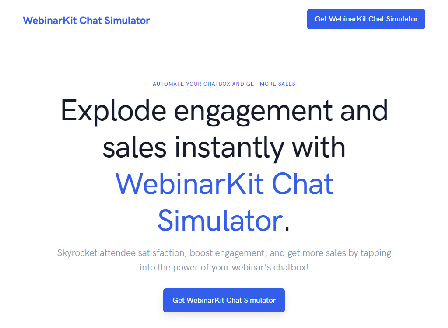cheap WebinarKit Chat Simulator 2022