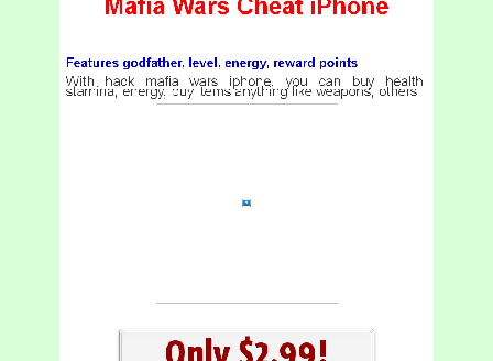 cheap Mafia Wars Cheat iPhone