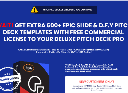 cheap Pitch Deck PRO Deluxe Templates + Mega Marketing Bundle Elements