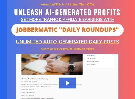 cheap JobberMatic Daily Roundups Upgrade - AI-Generated Content