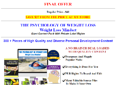 cheap Psychology Of Weight Loss