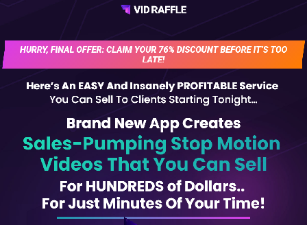 cheap VidRaffle Reloaded -StopMotionSuite Pro