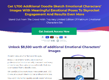 cheap 1700 Drawn Emotional Characters