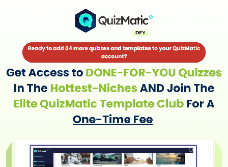 cheap Quizmatic DFY Package