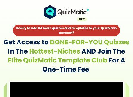 cheap Quizmatic Template Club