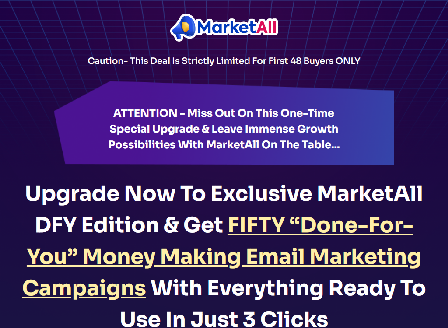 cheap MarketALL 50 Done For You Email Campaigns