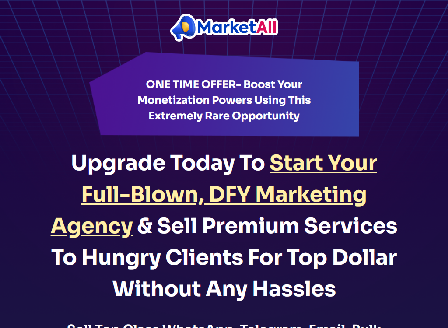 cheap MarketALL DFY Multichannel Marketing Agency Setup