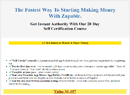 cheap Zapable - 28 Day Certification