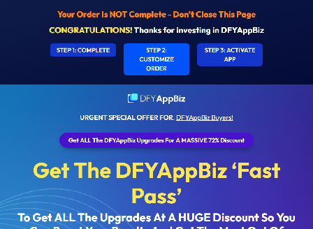 cheap DFYAppBiz Fast-Pass