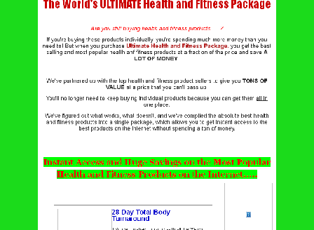 cheap Ultimate Health and Fitness Package