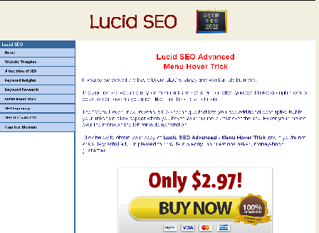 cheap Lucid SEO Advanced - Menu Hover Trick