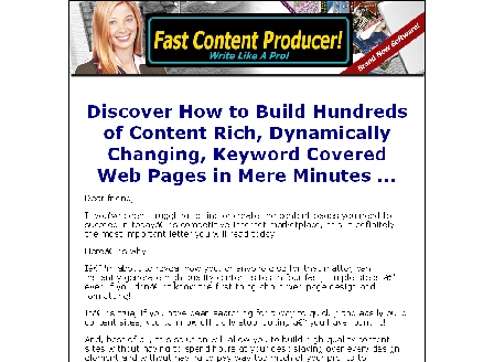 cheap Build Hundreds of Content Rich, Dynamically Changing