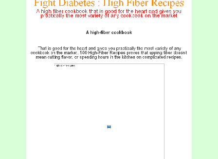 cheap Fight Diabetes : high fiber recipes