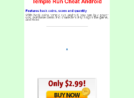 cheap Temple Run Cheat Android