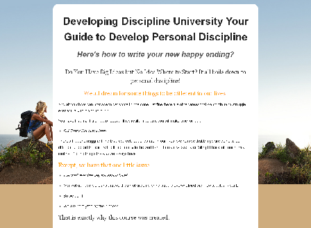 cheap Developing Personal Discipline University