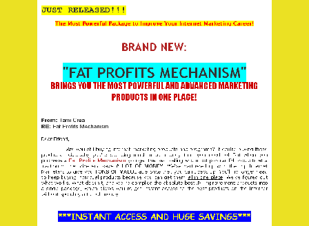 cheap Fat Profits Mechanism