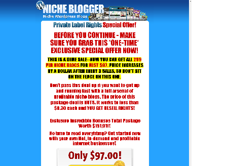 cheap PLR Niche Blogs