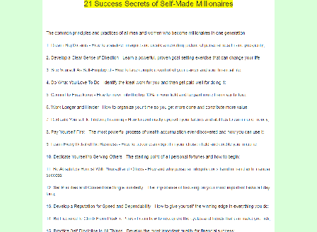 cheap 21 Success Secrets of Self-Made Millionaires
