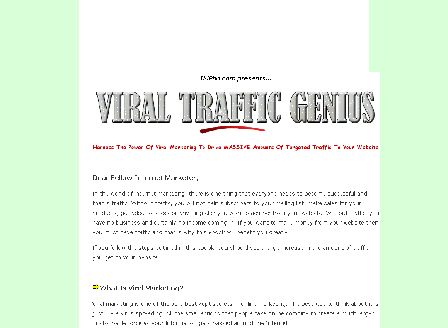 cheap Viral Traffic Genius