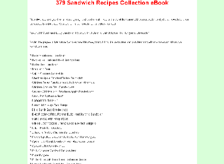 cheap 379 Sandwich Recipes Collection eBook