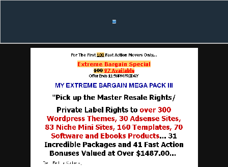 cheap Extreme Bargain Mega Pack III