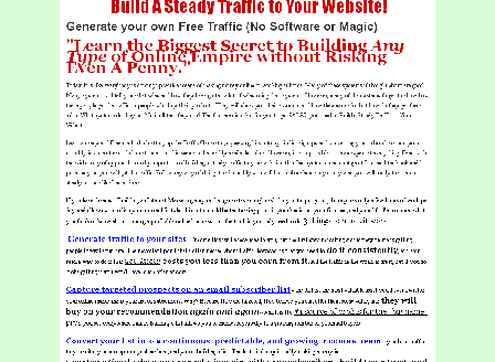cheap Build A Steady Traffic to Your Website