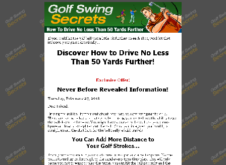 cheap Golf Swing Secrets