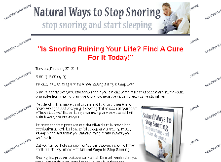 cheap Natural Ways To Stop Snoring