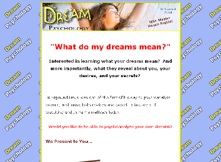 cheap Dream Psychology w/MRR
