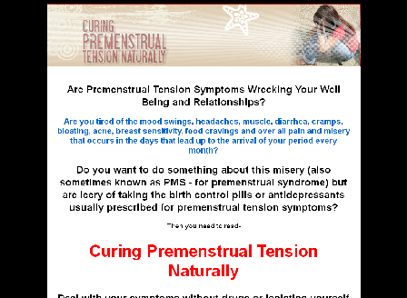 cheap Curing Premenstrual Tension Naturally