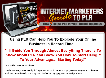 cheap Internet Marketers Guide To PLR