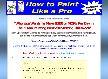 cheap Paint Like a Pro Estimating & Advertising System