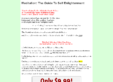 cheap Meditation:  The Guide To Self Enlightenment