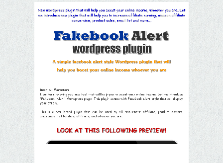 cheap Fakebook Alert WP Plugin