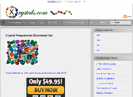 cheap Audio Crystal Therapy Frequency Set