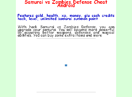 cheap Samurai vs Zombies Defense Cheat Android