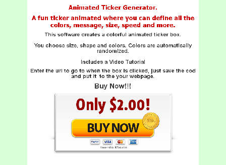 cheap Animated Ticket Generator