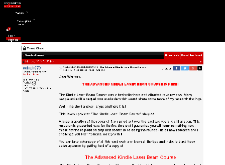 cheap The Advanced Kindle Laser Beam Course