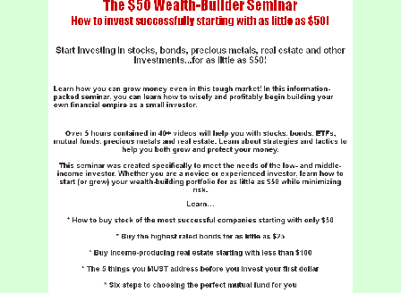 cheap The $50 Wealth-Builder