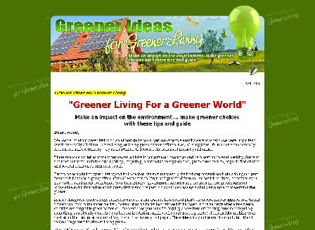 cheap Greener Living For a Greener World