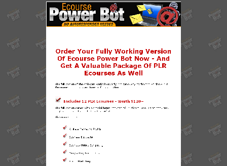 cheap [Software] Ecourse Power Bot