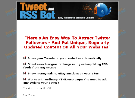 cheap [Software] Tweet And RSS Bot