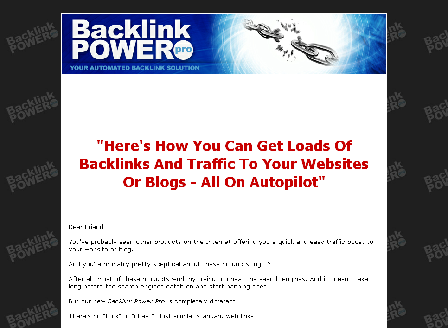 cheap [Software] Backlink Power Pro