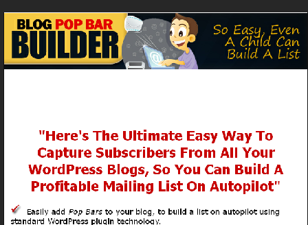 cheap [Software] Blog Pop Bar Builder