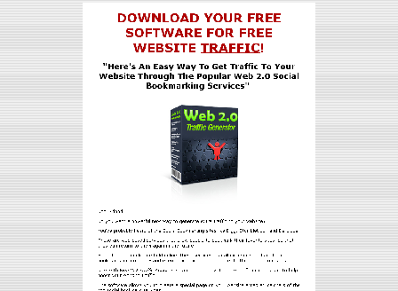 cheap [MRR Software] Web 2.0 Traffic Generator + Master Resell Rights