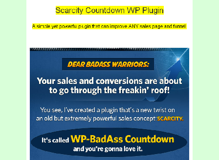 cheap Scarcity Countdown WP Plugin