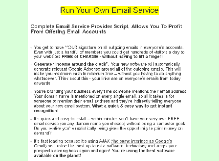 cheap Run Your Own Email Service