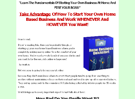 cheap Home Business Quickstart Comes with Master Resale Rights!