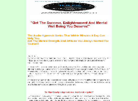 cheap Mental Strength and Attitude-Audio Hypnosis Series