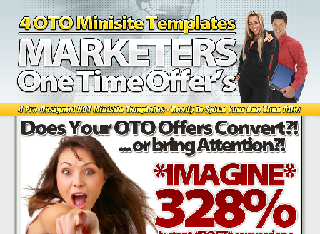cheap 4 OTO Minisite Templates - Marketers OTO